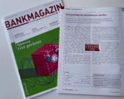 Titel und Artikel vom Magazin BANKMAGAZIN Ausgabe Mai 2022