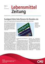 Lebensmittelzeitung Artikel über Landgard eG