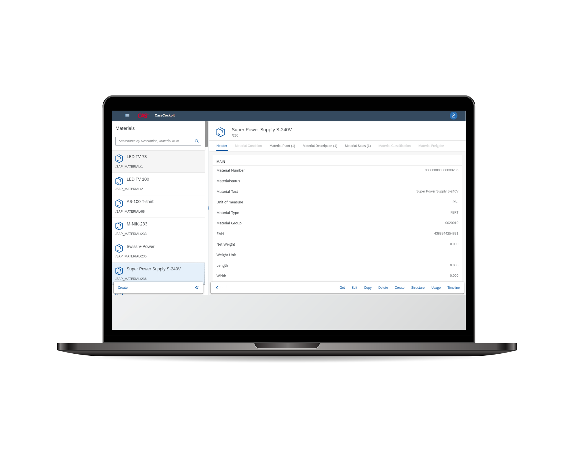 interface-cas-lcx-dashboard-stammdaten Stammdaten mit Low-Code Platform CAS LC-X Dashboard-Ansicht