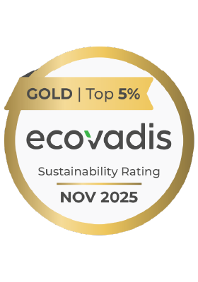 Gold Auszeichnung durch EcoVadis Sustainability Raiting 2025