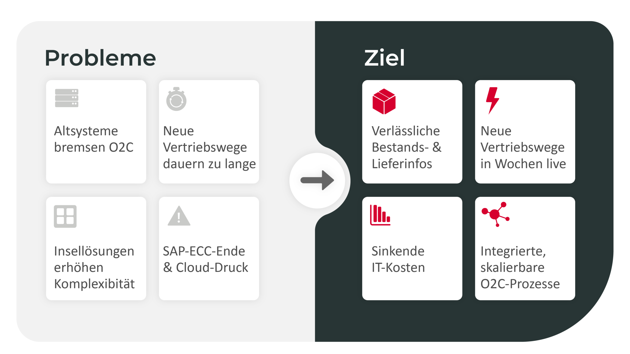 cas-ag-o2c-beratung Typische Probleme im Handel bei der Erreichung der Ziele - O2C