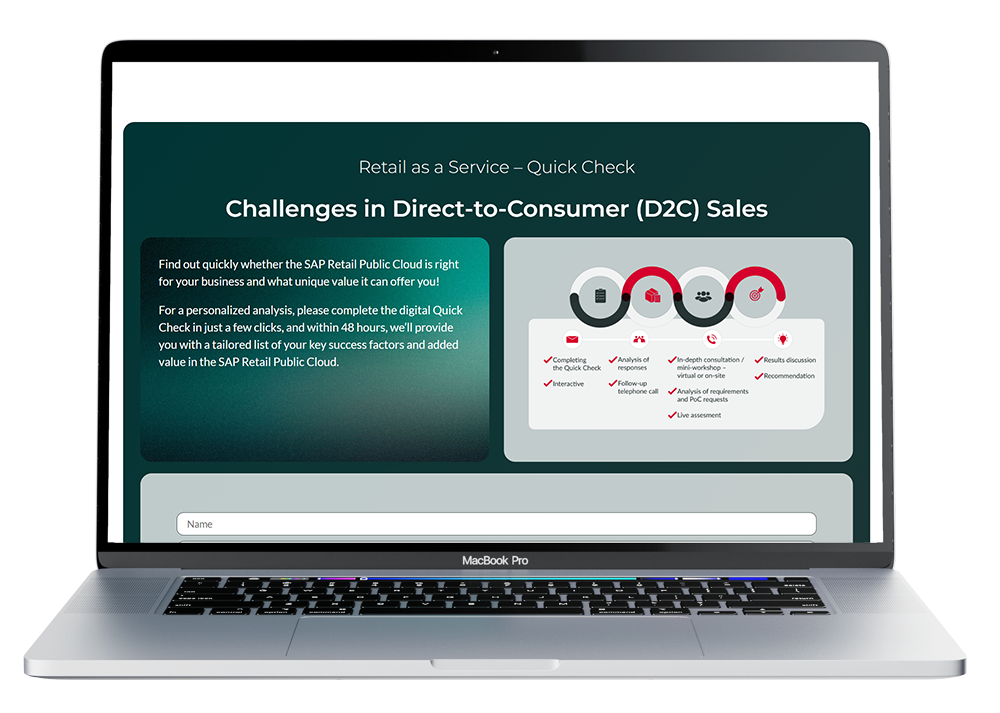 CAS AG Retail as a Service Quick Check SAP Retail Public Cloud
